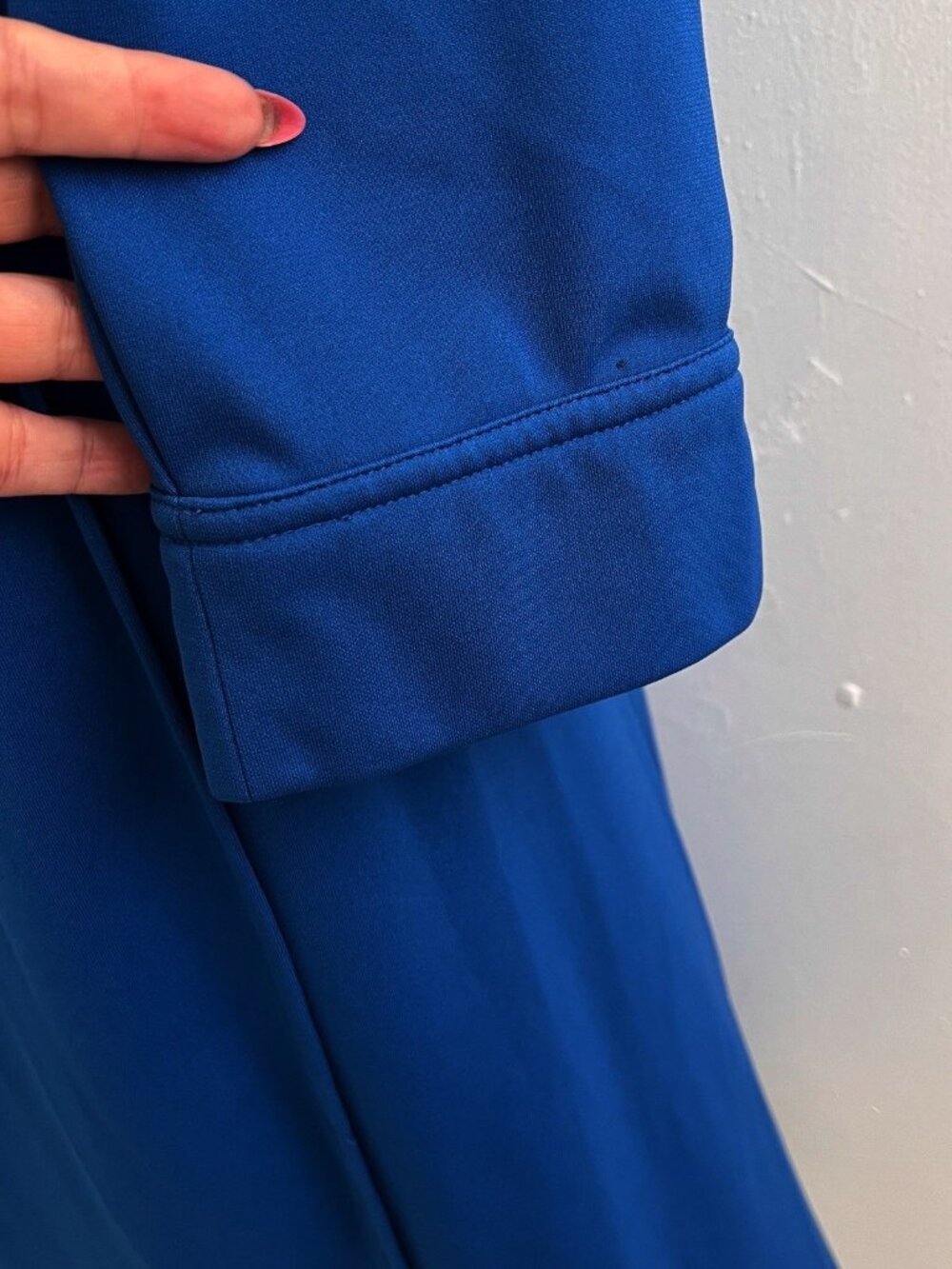 NEW Express Wrap Maxi Dress Royal Blue XL V-Neck Long Sleeve Womens - Picture 10 of 10